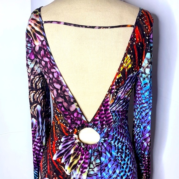 Alberto Makali  I AM Cocktail open Back Dress Sz 8 - Picture 1 of 10
